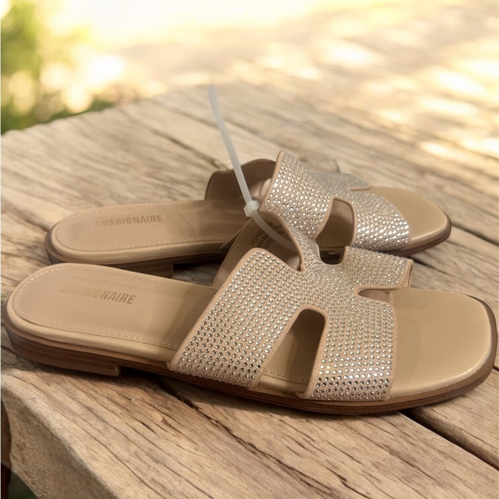 Glamorous Rhinestone Slide Sandals - Picture 6 of 8
